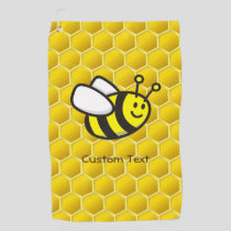 Honeybee Cartoon Golf Towel