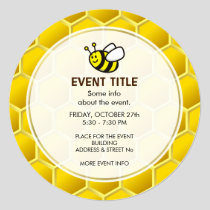 Honeybee Cartoon Invitation