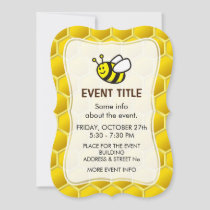 Honeybee Cartoon Invitation