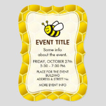 Honeybee Cartoon Invitation