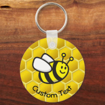Honeybee Cartoon Keychain