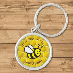 Honeybee Cartoon Keychain
