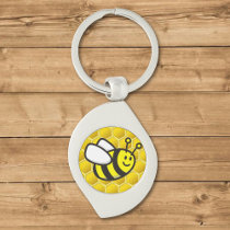 Honeybee Cartoon Keychain