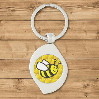 Honeybee Cartoon Keychain