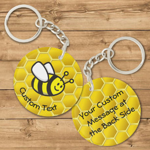 Honeybee Cartoon Keychain