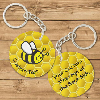 Honeybee Cartoon Keychain