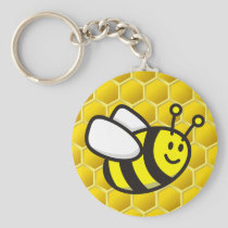 Honeybee Cartoon Keychain