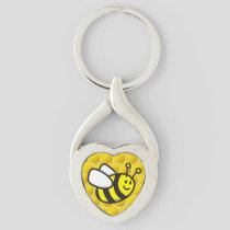 Honeybee Cartoon Keychain