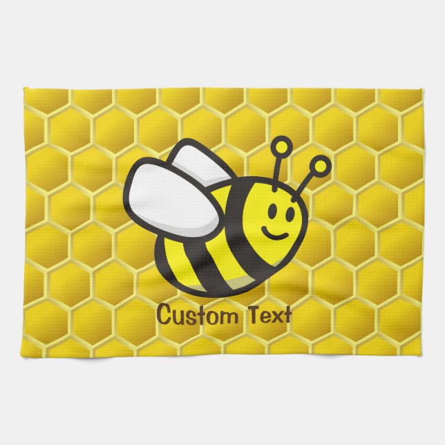 Honeybee Cartoon Kitchen Towel (Horizontal)