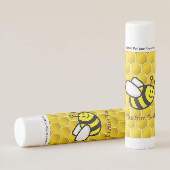 Honeybee Cartoon Lip Balm (Front)