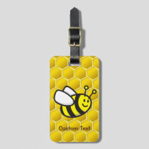 Honeybee Cartoon Luggage Tag