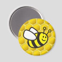 Honeybee Cartoon Magnet