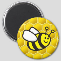 Honeybee Cartoon Magnet