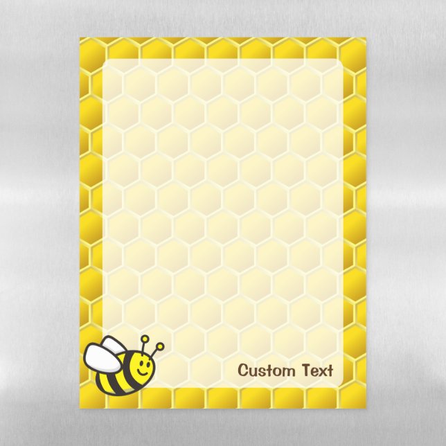 Honeybee Cartoon Magnetic Dry Erase Sheet (Vertical)
