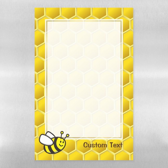 Honeybee Cartoon Magnetic Dry Erase Sheet (Vertical)