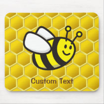 Honeybee cartoon mouse pad