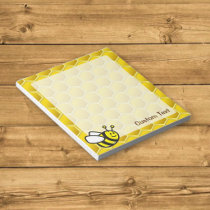 Honeybee Cartoon Notepad