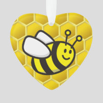 Honeybee cartoon ornament