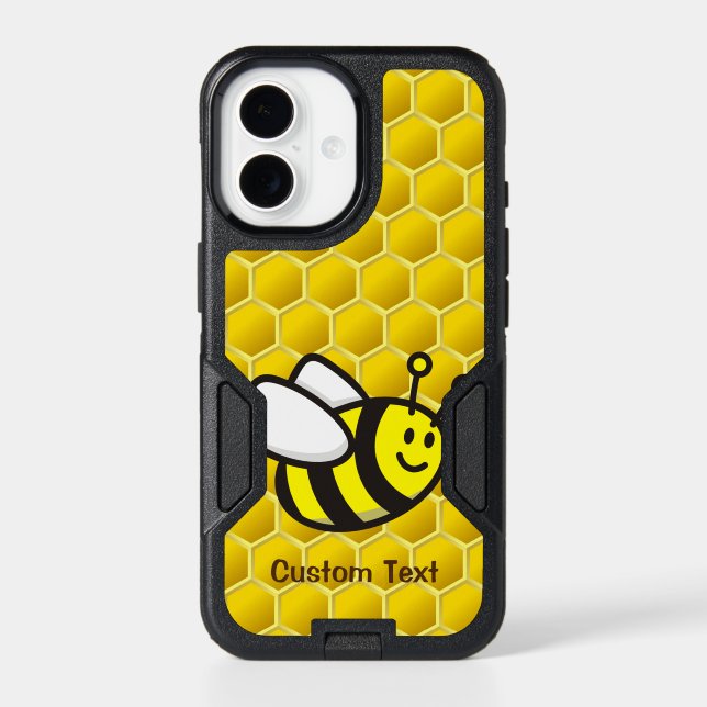 Honeybee Cartoon Otterbox iPhone Case (Back)
