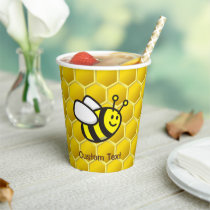 Honeybee Cartoon Paper Cups