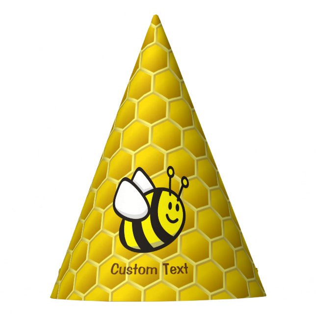 Honeybee Cartoon Party Hat (Front)