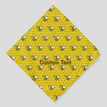 Honeybee Cartoon Pattern Bandana