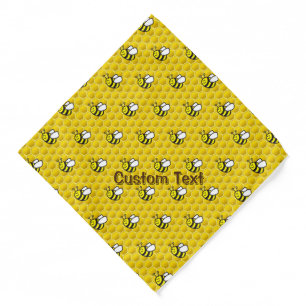 Honeybee Cartoon Pattern Bandana