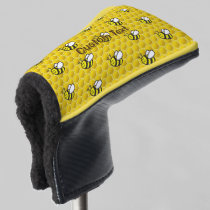 Honeybee Cartoon Pattern Golf Head Cover