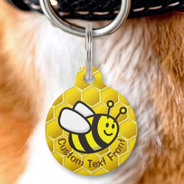 Honeybee Cartoon Pet ID Tag (Creator Uploaded)