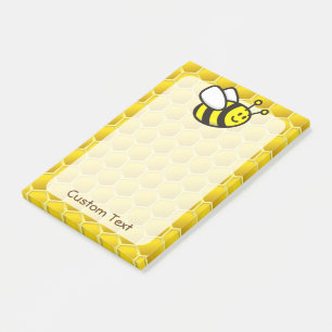 Honeybee Cartoon Post-it Notes