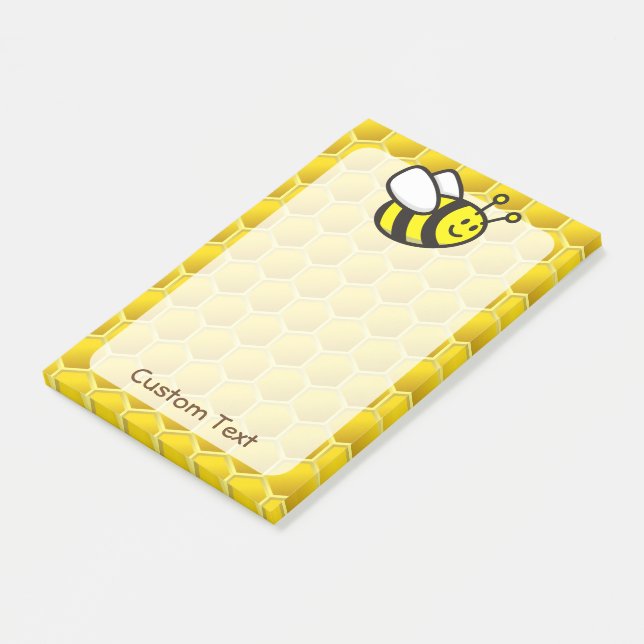 Honeybee Cartoon Post-it Notes (Angled)