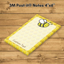 Honeybee Cartoon Post-it Notes