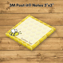 Honeybee Cartoon Post-it Notes