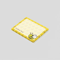 Honeybee Cartoon Post-it Notes