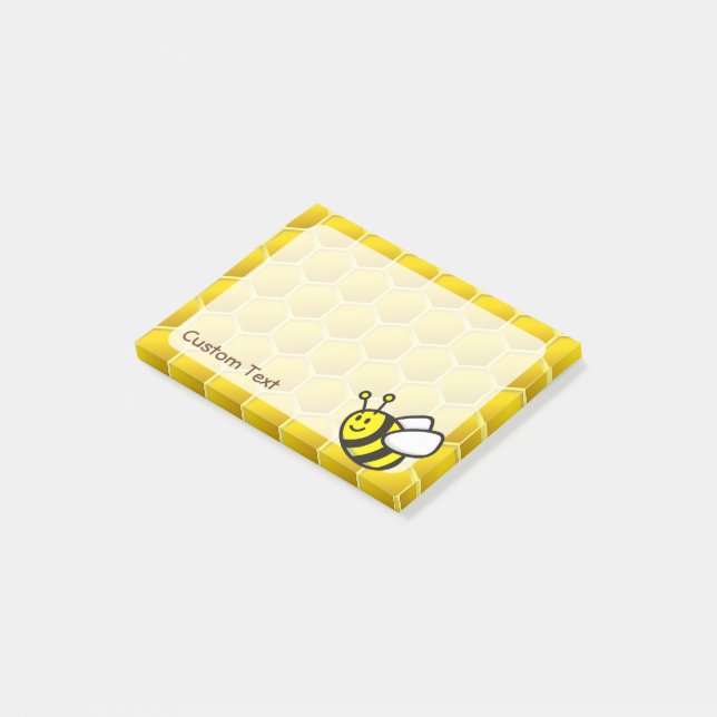 Honeybee Cartoon Post-it Notes (Angled)