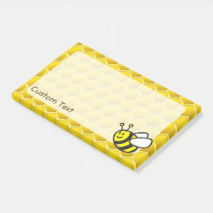 Honeybee Cartoon Post-it Notes