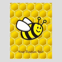 Honeybee cartoon postcard