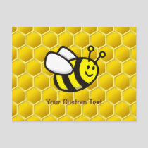 Honeybee cartoon postcard