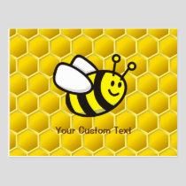 Honeybee cartoon postcard