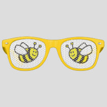 Honeybee Cartoon Retro Sunglasses