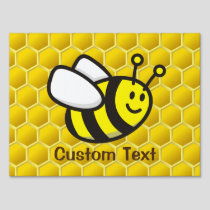 Honeybee Cartoon Sign