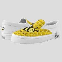 Honeybee Cartoon Slip-On Sneakers