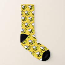 Honeybee Cartoon Socks