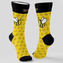 Honeybee Cartoon Socks