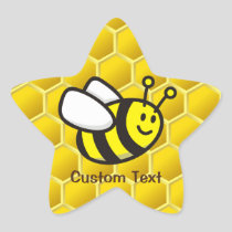 Honeybee Cartoon Star Sticker