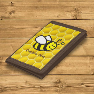 Honeybee Cartoon Tri-fold Wallet