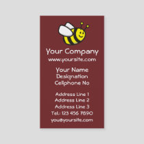 Honeybee Cartoon Vertical Business Card