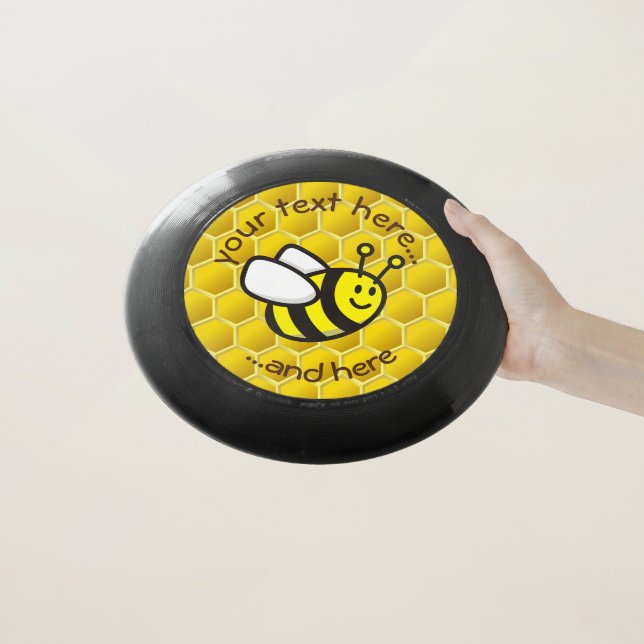 Honeybee Cartoon Wham-O Frisbee (In Hand)