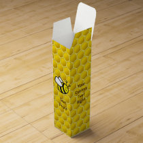 Honeybee Cartoon Wine Box