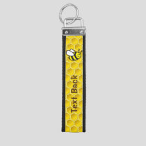 Honeybee Cartoon Wrist Keychain